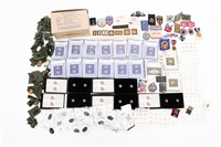 WWI - VIETNAM WAR US MEDALS, PINS, & INSIGNIA