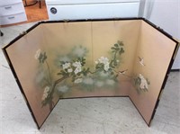 Floral folding screen