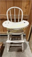Vintage wood highchair