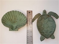 CAST TURTLE AND SHELL BOWLS