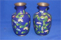 Pair of Chinese Cloisonne