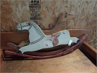Lot (2) Early Rocking Horse Sides