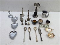 (210 Pc Lot of Silverplate / Chromed / Pewter