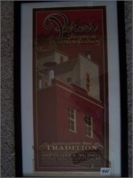 Potosi Brewery Restoration Fund Framed Banquet Pos