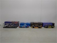 4 NASCAR Diecast Model Cars One Bank
