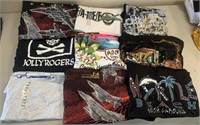 W - LOT OF 9 GRAPHIC TEES SIZE 2XL & 3XL (Q54)