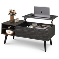 WLIVE Wood Lift Top Coffee Table with Hidden Compa