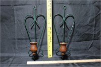 Wrought Iron Wall Candle Sconces