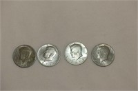 4 US Half Dollars