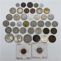 (30) Coins from Over 10 Countries, Including US