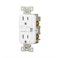 $25  Eaton 15A Tamper Resistant GFCI Outlet, 3-Pac