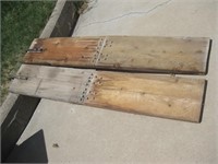 Two 60"x 11" Wood Folding ATV Ramps See Info