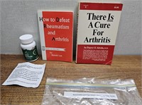 New/sealed Joint pain relief + vtg Arthritis books