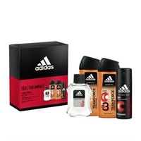 Adidas Team Force Men's 4-Pc Holiday Giftset Inclu