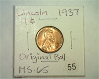 1937 LINCOLN CENT MS65