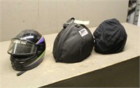 (3) Helmets - (1) Large & (2) Medium