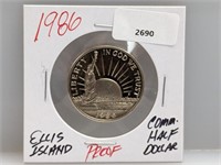 1986 PF Ellis Isl Comm Half $1