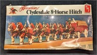 Sealed Budweiser Clydesdale 8-horse Hitch Model
