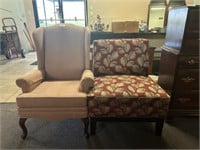 Wing Back Chair And Lounge Chair