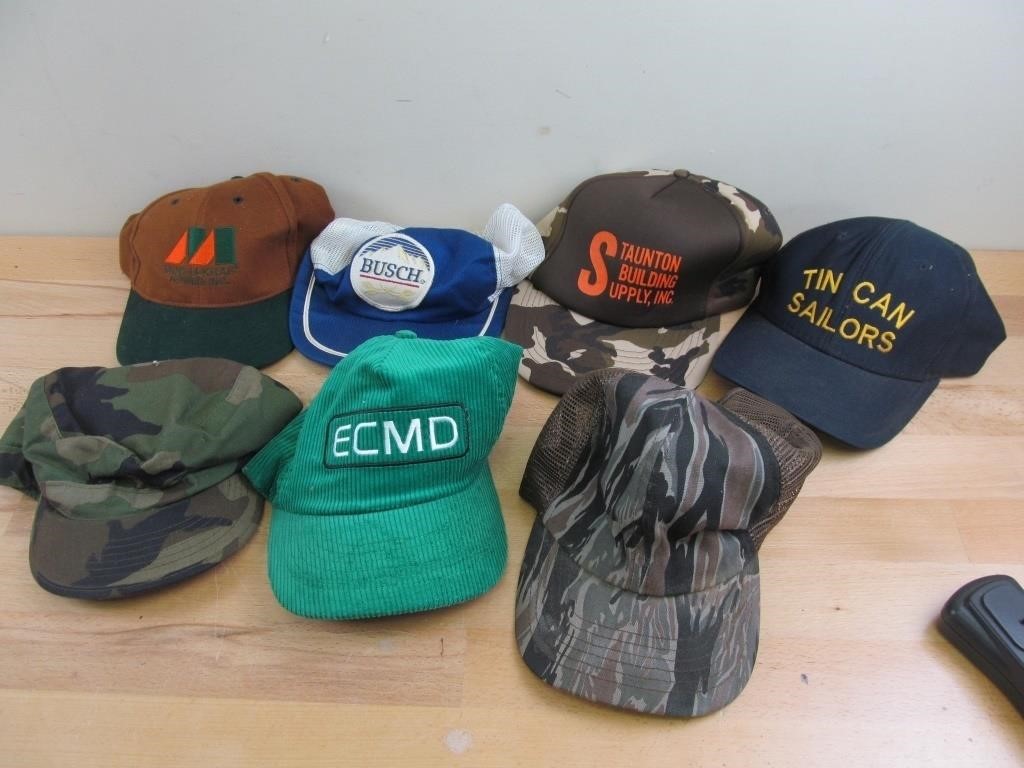 Lot of Vintage Trucker Hats Caps