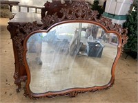 HEAVILY CARVED BATESVILLE MIRROR