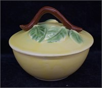 Vintage Porcelain Ceramic Lemon Bowl w/ Lid