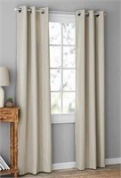 P779  Mainstays Blackout Curtain Pair Beige 37