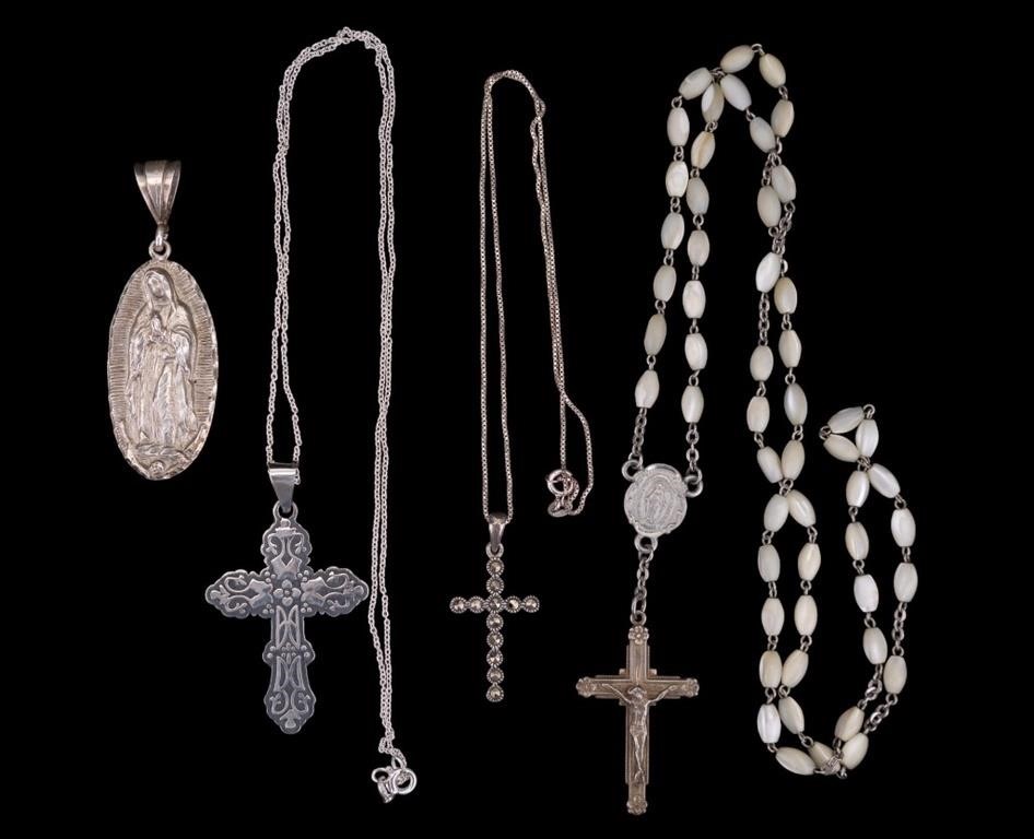 Sterling Silver Religious Necklaces, Pendants