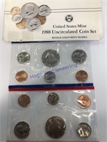 1988 Uncirculated Coin Set