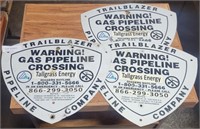 3 TRAILBLAZER PIPELINE CO. WARNING SIGNS