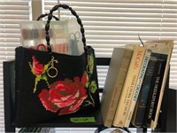 Sewing Bag and Vintage Sewing Books