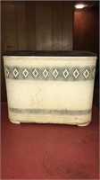 Black & cream Wicker Laundry basket approx20”