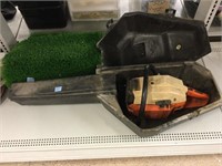 Craftsman chainsaw in carrier and more.