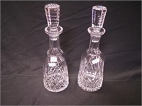 Pair of Waterford crystal 13" high decanters,