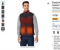ORORO Men's Heated Vest with Battery Pack,