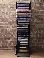 Lot of VHS Tapes & Storage Tower