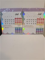 2 Pack Noted Wall Calender with Planner Dots