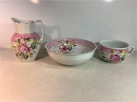 Early 1900s Pitcher & Bowl W/Chamber Pot