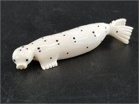 Charles Edwards ivory spotted seal with baleen eye