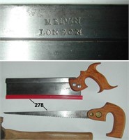 Melvin London 10-inch steel backed tenon saw