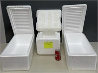 3 Styrofoam Coolers