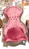 Lot # 3986 - Victorian tufted Parlor chair with