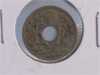 1923 French coin