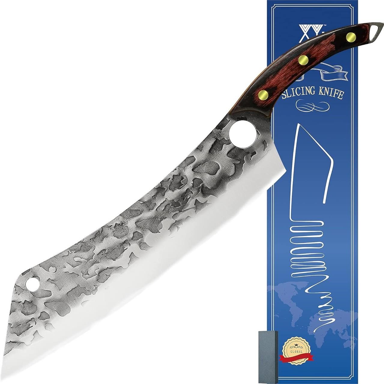 XYJ Full Tang 12 Inch Long Knife Wood Handle