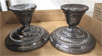 STERLING CANDLE STICK HOLDERS, WEIGHTED