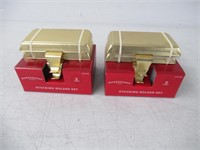 (2) Wondershop Basic Stocking Holder Gold