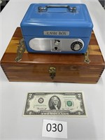 VIntage Cashbox, Cedar Trinket Box