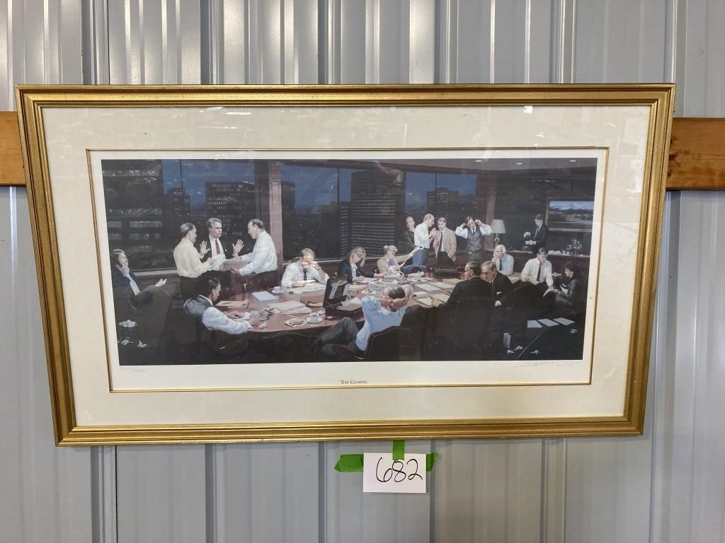 "The Closing" 5825/9500 signed,  Print by Dyer