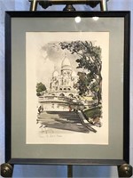 Two Assorted Paris Signed & Framed Watercolors