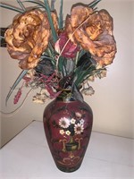 Floral in painted vase